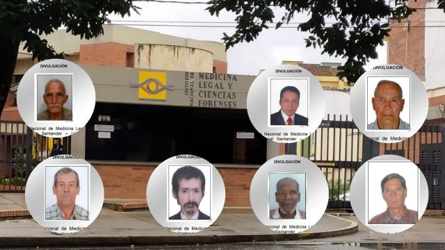 ¿Reconoce a alguna de estas personas? Medicina Legal busca a sus familiares en Santander.