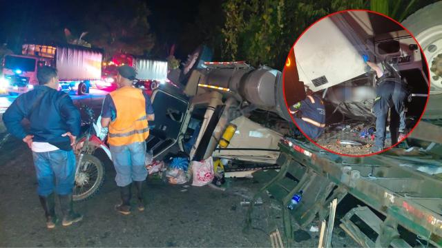 Jorge Eliécer Rojas, conductor bumangués, murió en volcamiento de tractocamión cargado con carbón en la vía a San Alberto