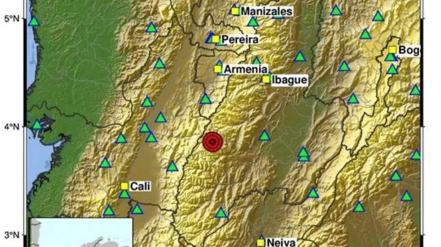 Nuevo sismo de magnitud 4,0 se registró este lunes en Colombia