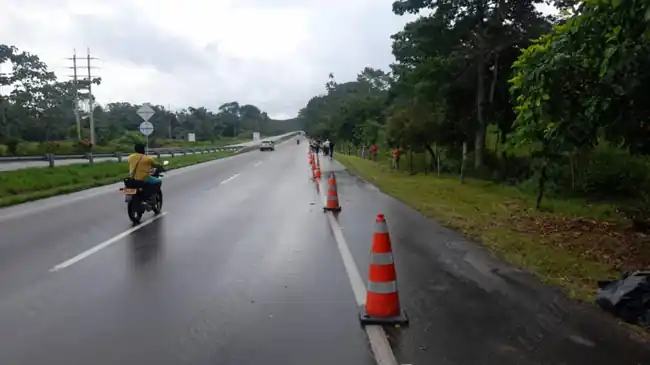 Motociclista perdió la vida en aparatoso accidente en la vía La Fortuna - Bucaramanga
