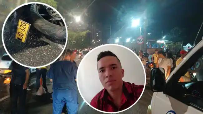 Javier Humberto, el motociclista que murió arrollado por un camión en la autopista hacia Piedecuesta