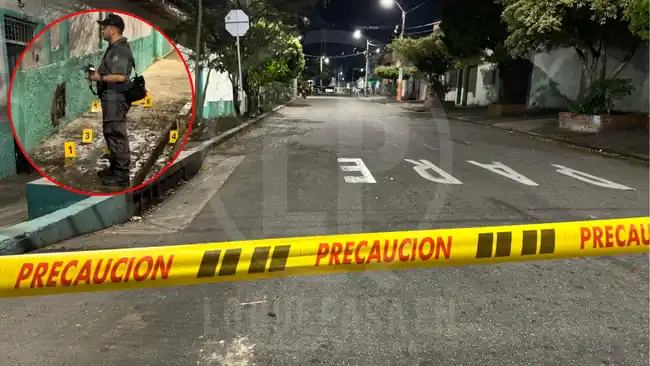 Alias "Pascual" fue asesinado a tiros a en el barrio Comuneros, en Bucaramanga