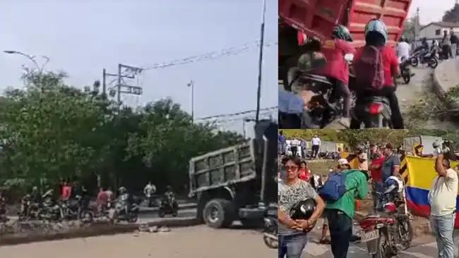 Caos en Bucaramanga y el Área Metropolitana por paro de transportadores: Conozca los puntos donde hay bloqueos