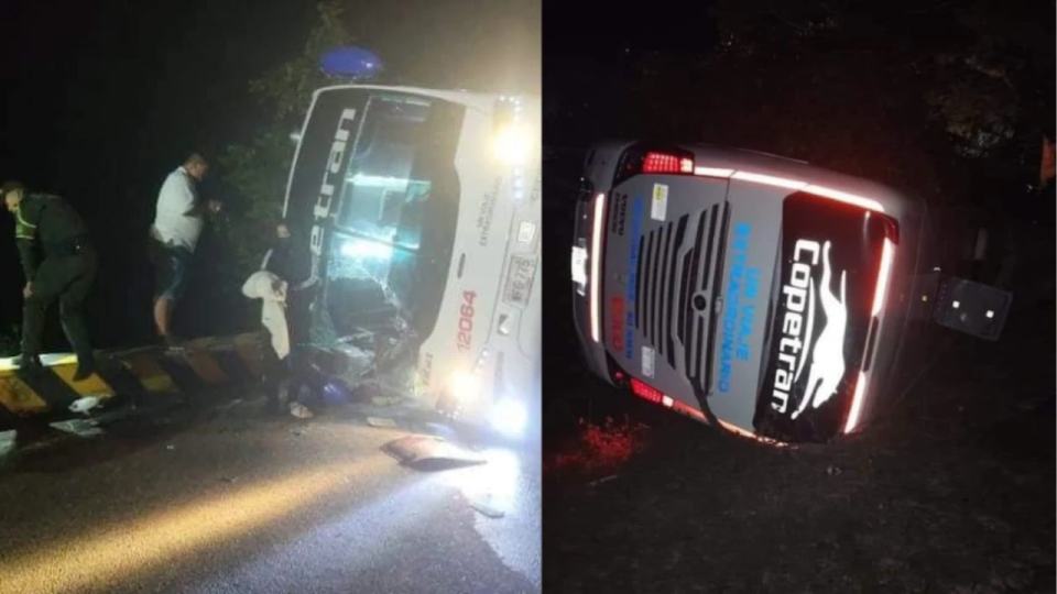 Galería: Tres muertos y decenas de heridos dejó un brutal accidente de un bus Copetran en Curumaní, Cesar