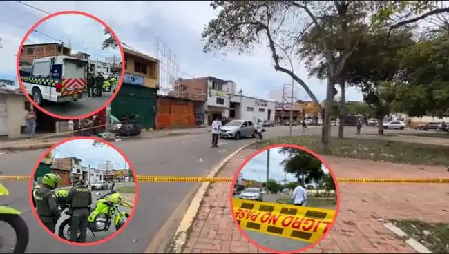 Un muerto y un herido dejo ataque sicarial en el barrio Girardot, una menor salió ilesa