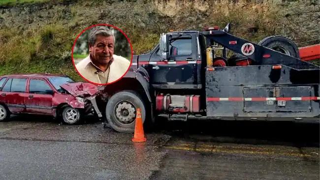 Padre de Nairo Quintana sufrió aparatoso accidente en carretera de Boyacá