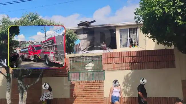 Incendio en conjunto residencial de Bucaramanga: Los Bomberos evitaron tragedia