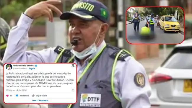 $10 millones por motociclista que arrolló a alférez en Floridablanca.