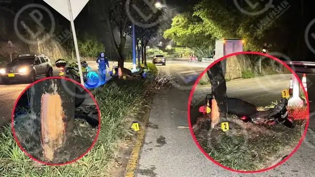 Leidy  murió al chocar contra un árbol cuando conducía una motocicleta en la autopista. Era psicóloga