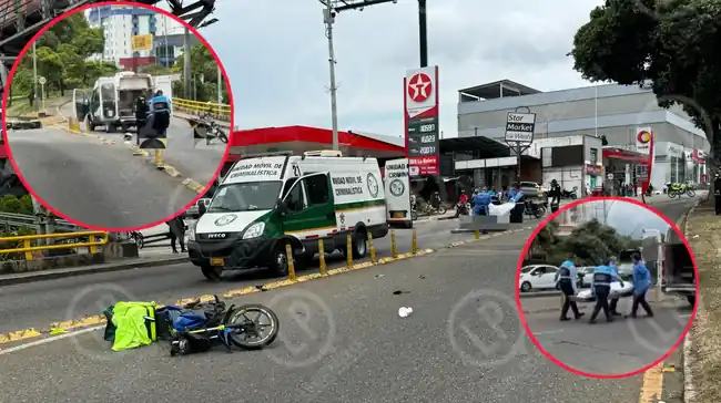 Juan, el motociclista que murió en aparatoso choque en la carrera 27