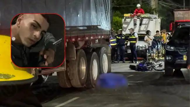 Julián joven motociclista que perdió la vida bajo las llantas de tractocamión