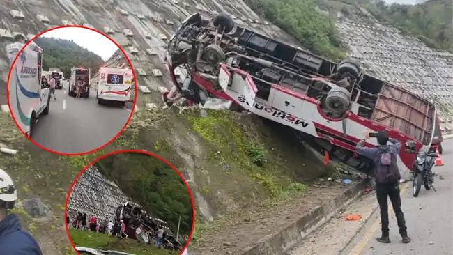 Una mujer sin vida y 17 heridos: el saldo de un accidente en la vía a Pamplona