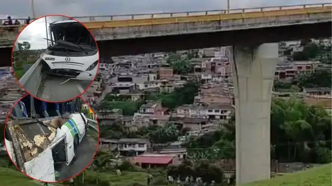 9 muertos y varios heridos: Bus con universitarios se precipitó desde un puente