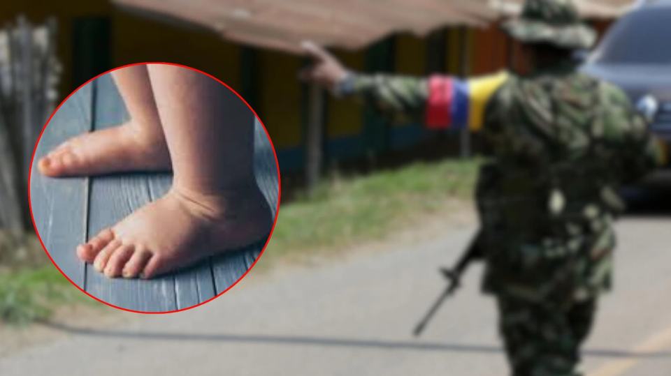Bebé de dos años murió tras ataque armado en retén ilegal