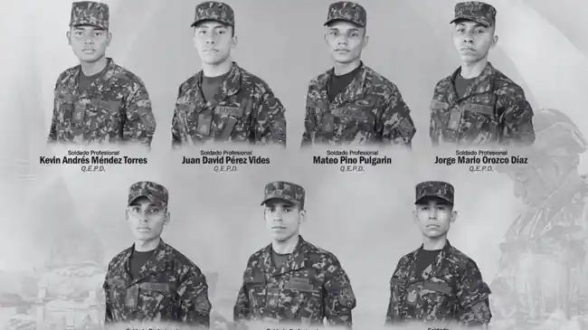Llegan a Bucaramanga cuerpos de 7 soldados muertos en atentado del ELN
