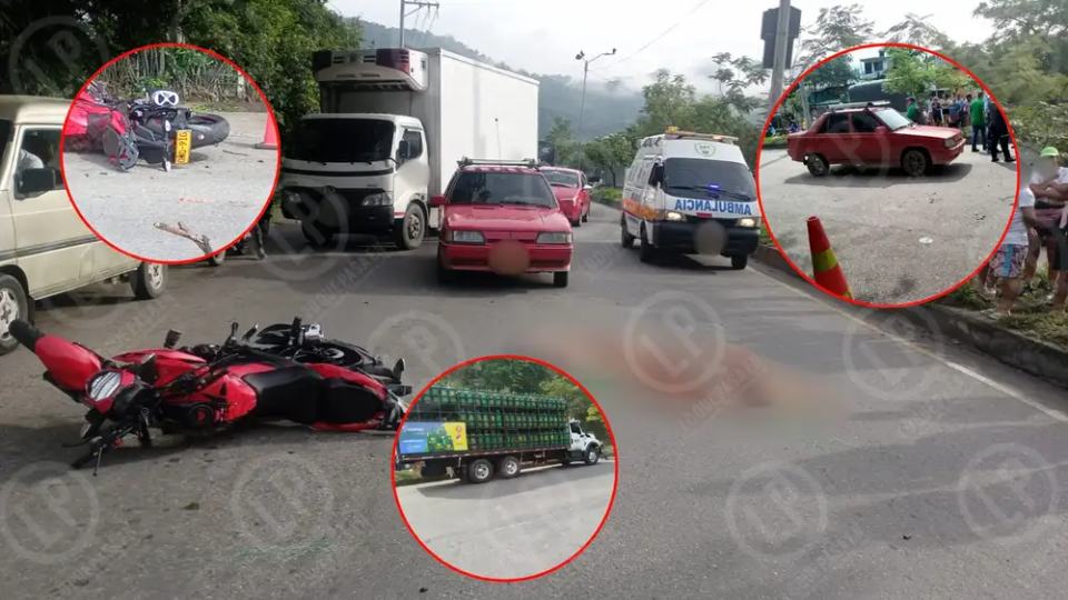 Cristóbal, el motociclista que perdió la vida en accidente en la vía Café Madrid – Palenque