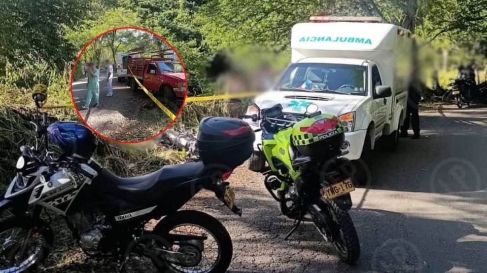 Fatal accidente entre moto y camioneta en la vía Socorro–Simacota