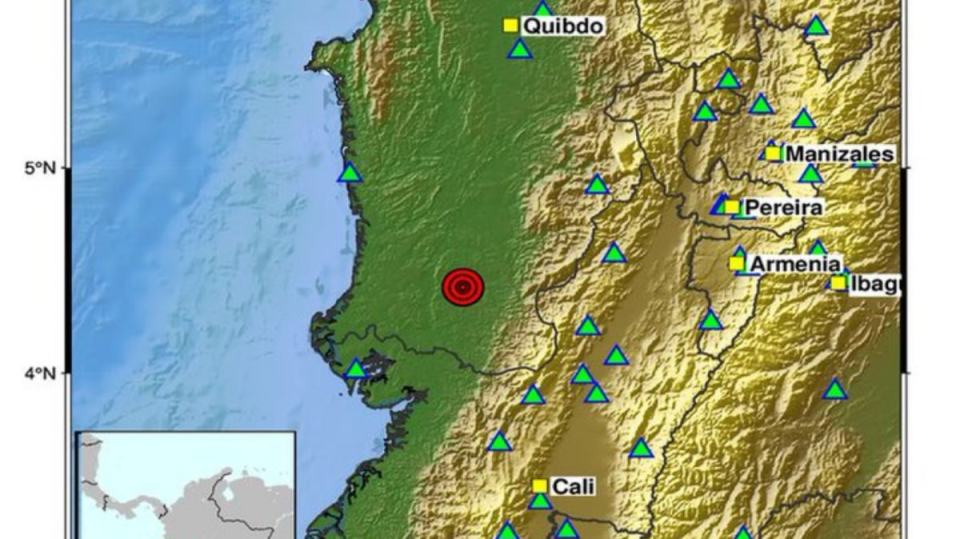 Nuevo movimiento sísmico sacudió Chocó durante la tarde de este lunes