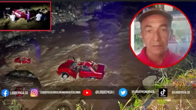 Fue identificado el hombre que perdió la vida tras caer con todo y carro al río Suratá - imagen 3