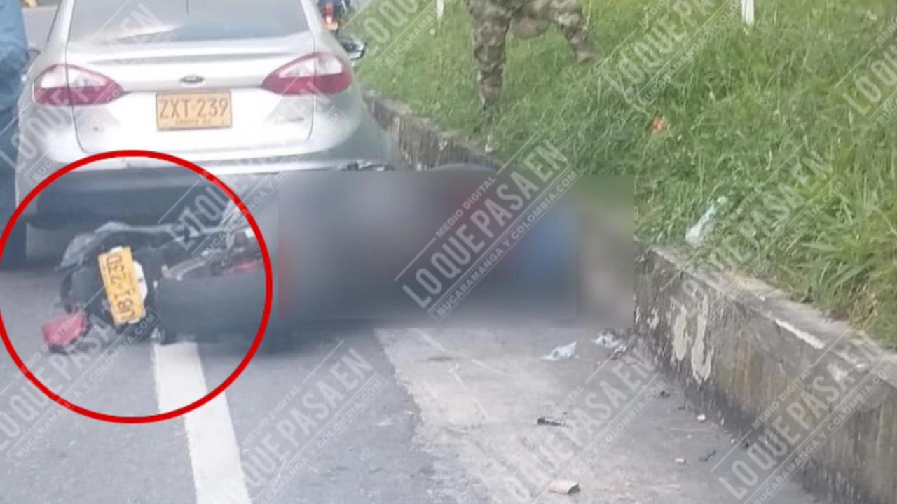 Ultima hora motociclista murio en accidente en la vía Bucaramanga Pamplona