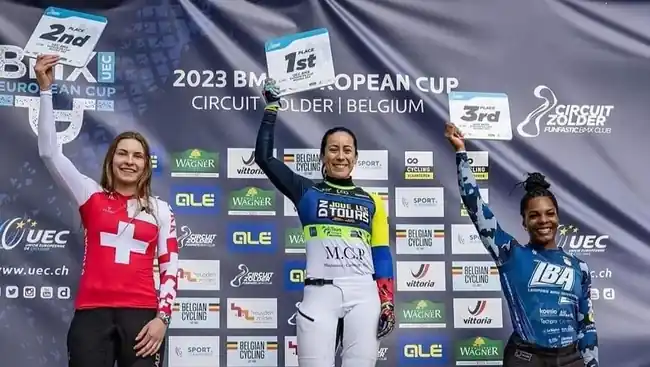 Mariana Pajón brilló en la cuarta válida de la Copa Europea