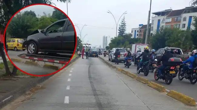 VIDEO: 4 heridos dejó accidente por invasión de carril de Metrolinea.