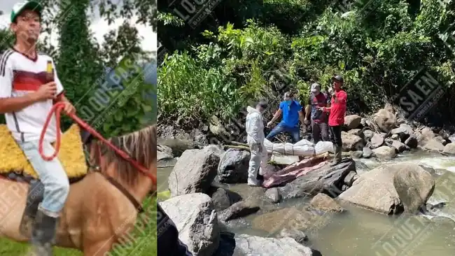 Agricultor fue arrastrado por creciente mientras cruzaba a caballo una quebrada