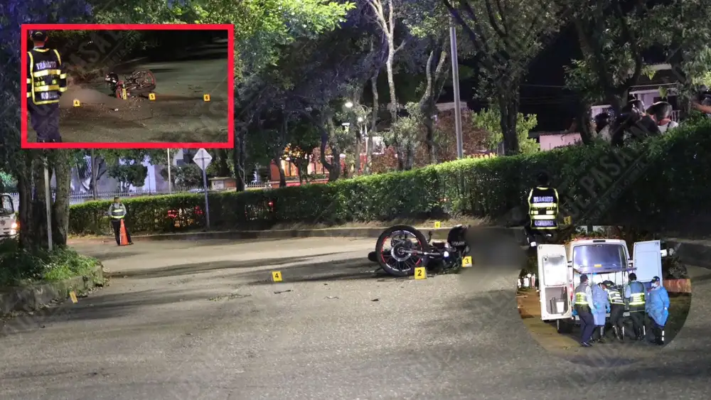 A Ronier le gano la curva, no soporto el golpe y murió en la transversal oriental