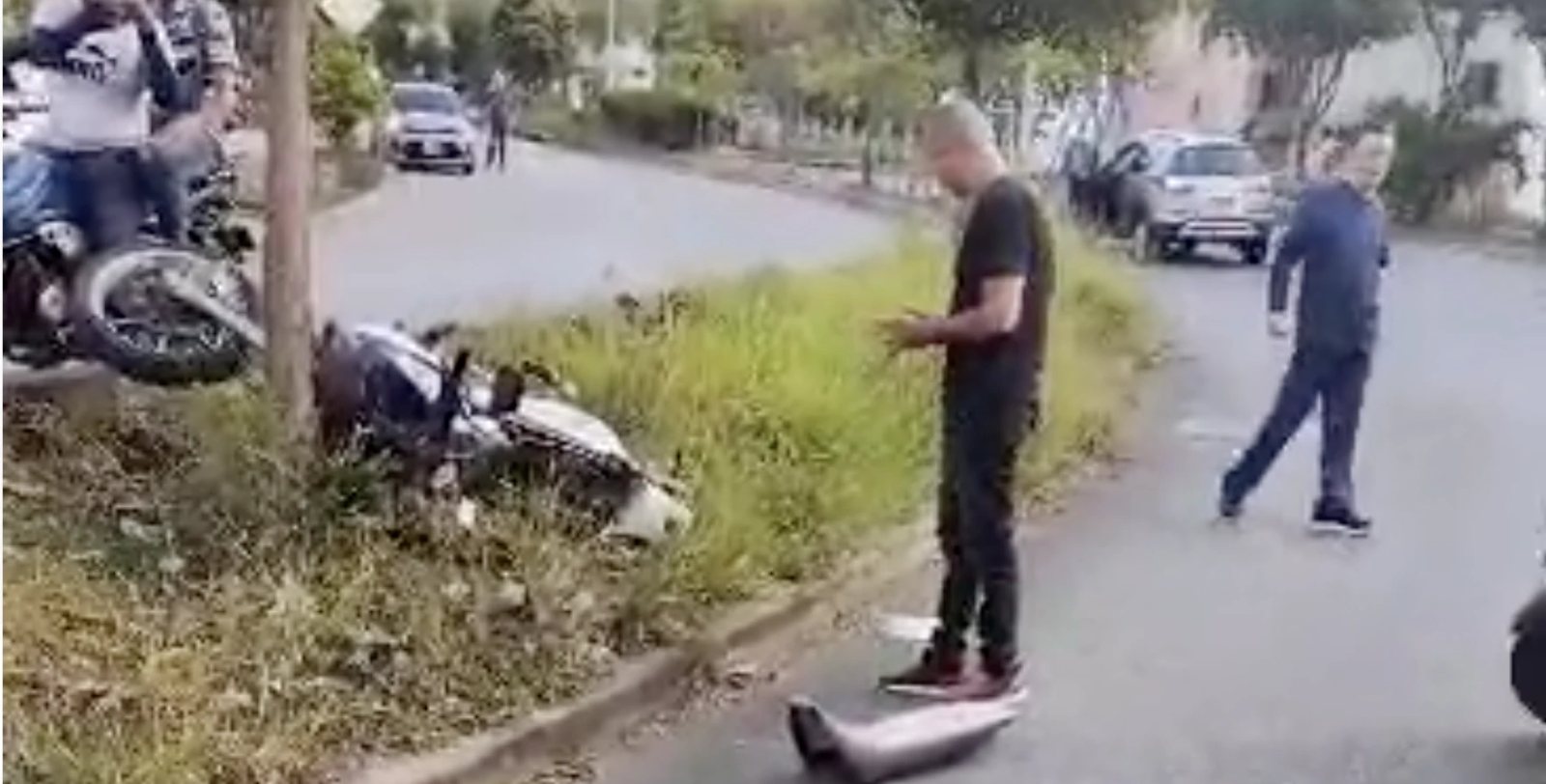 Video: Se salvo de milagro tras accidentarse en el sector de la fosunab