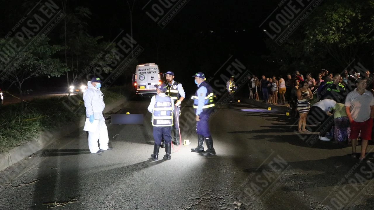 Peatón murió al ser arrollado en el norte de Bucaramanga