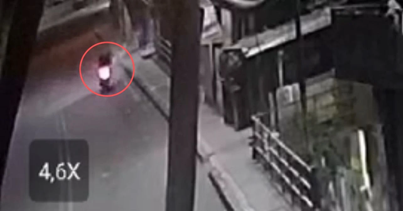 Video del momento exacto del accidente de un motociclista en morrorico