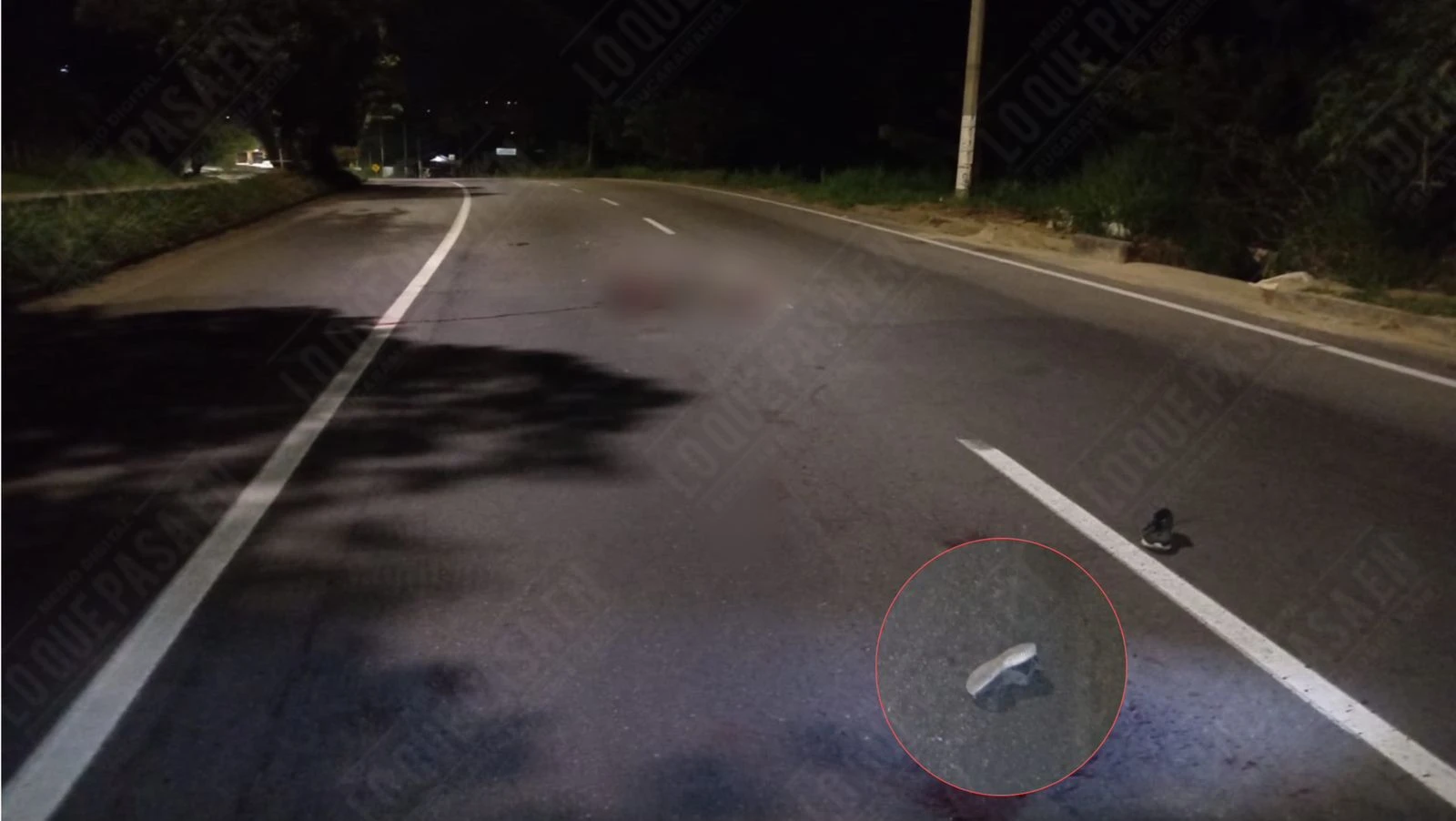 Peatón murió al ser embestido por vehículo fantasma en la autopista