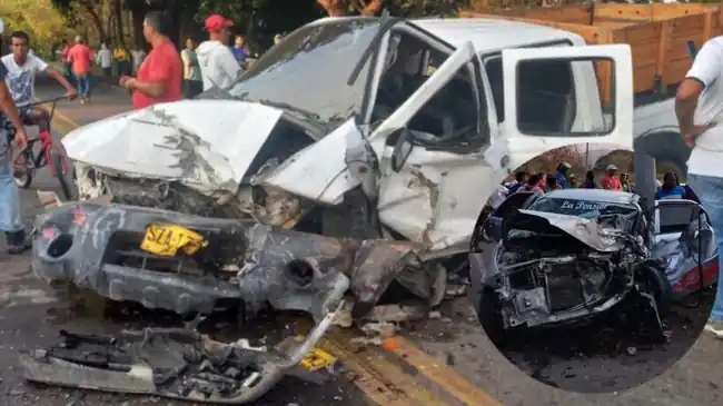 Fatal accidente en tierras del Cesar cobró la vida de tres personas y tres más resultaron heridos