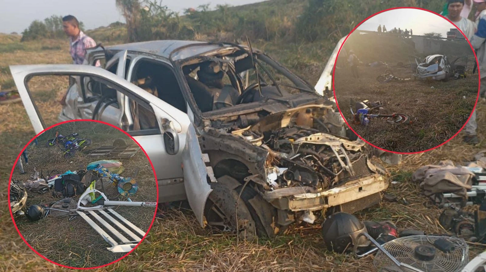 Marly y un bebe de dos meses murieron en aparatoso accidente en el cesar