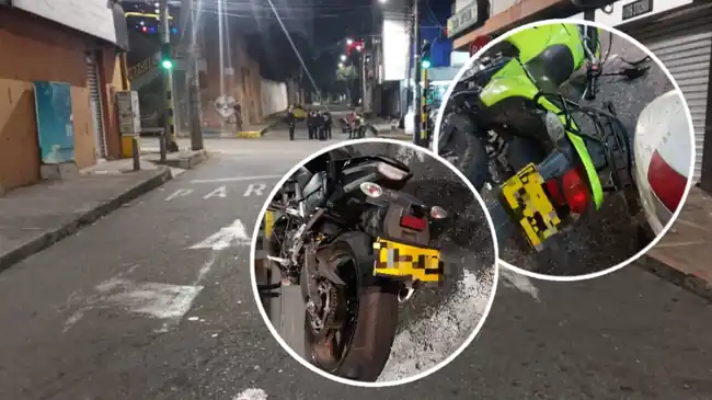 Colisión de motos en Bucaramanga dejó tres heridos y un detenido por alcoholemia