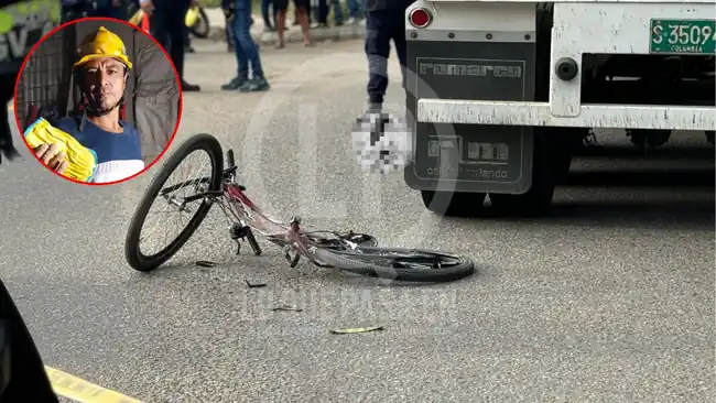 Fue Identificado el Ciclista que Murió Aplastado por las Llantas de una Tractomula, en Girón