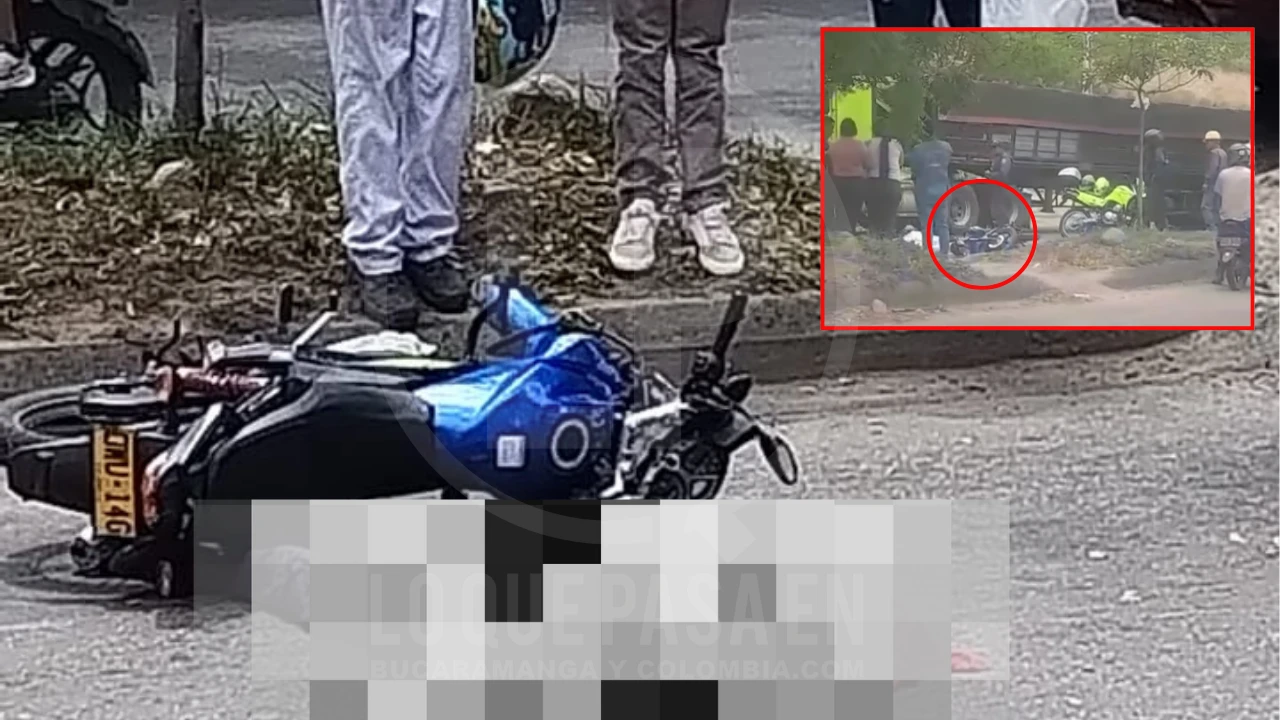 Motociclista murió aplastado por un camión, cuando intentaba cruzar un separador en la vía Centroabastos - Café Madrid