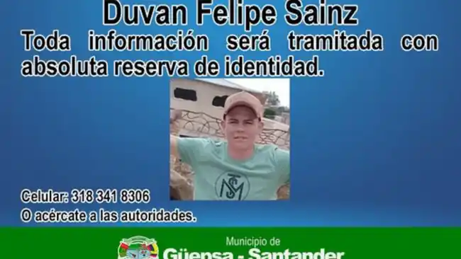 Millonaria recompensa por información que permita captura de hombre en Güepsa