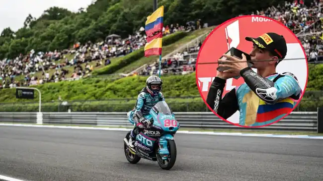 David Alonso, el colomboespañol  hijo de una santandereana, se consagró campeón mundial de Moto3 en Japón