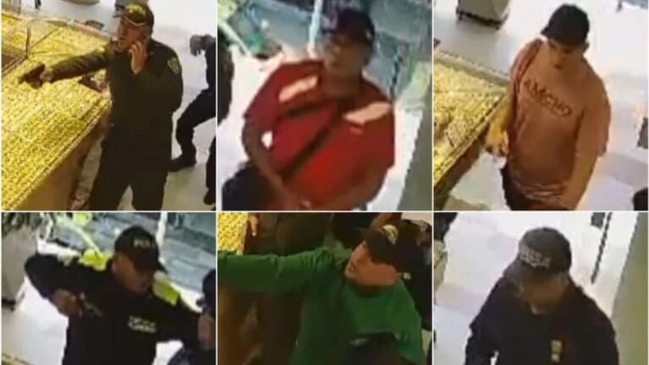 Cayó peligrosa banda que robó joyería en Bucaramanga disfrazados de policías - imagen 2