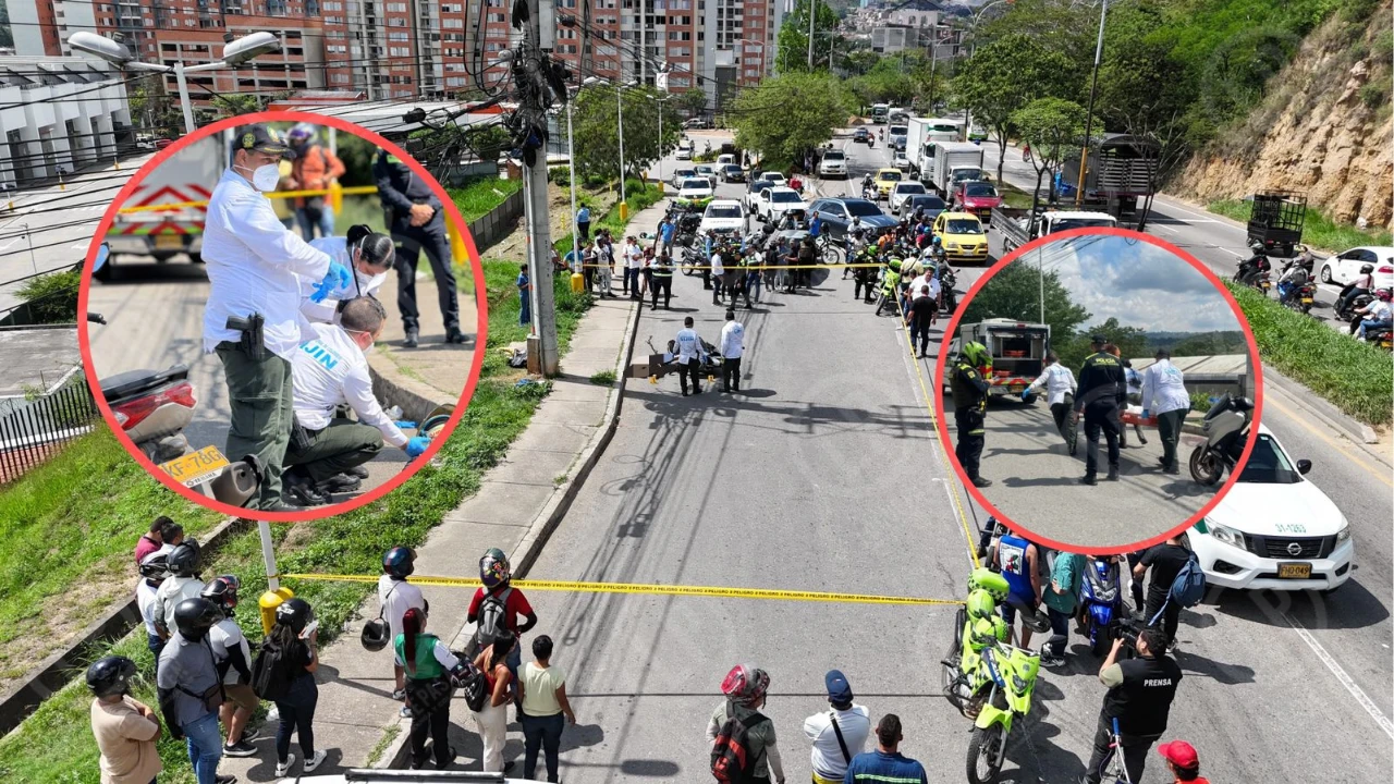 Ataque a bala en Girón dejo un hombre muerto y una mujer herida.