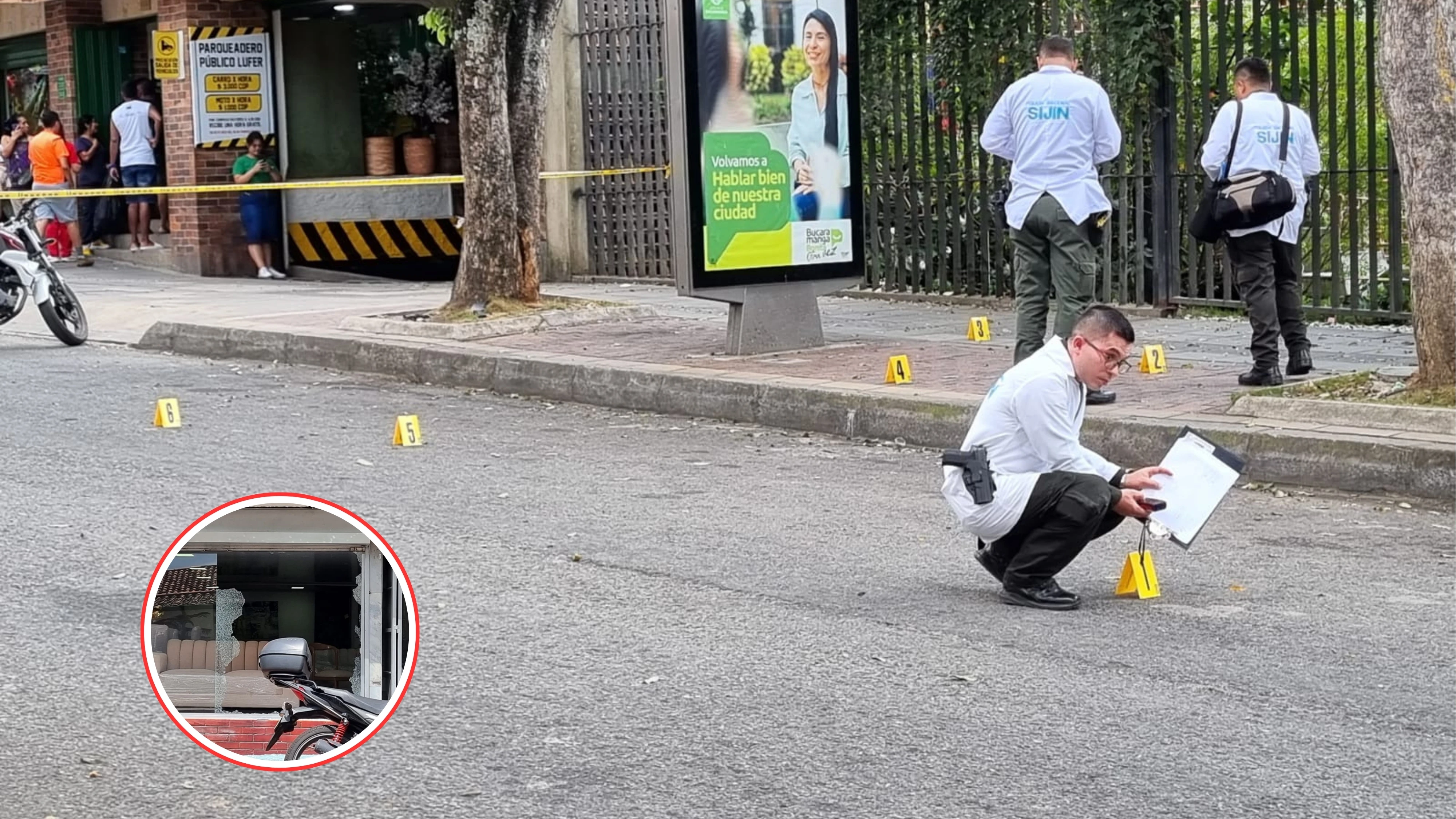 De pelicula Hurto en el centro de Bucaramanga dejo un  escolta de la UNP herido