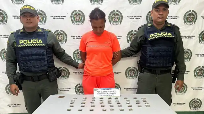Mujer de 46 años sorprendida con droga lista para distribuir en Bolívar