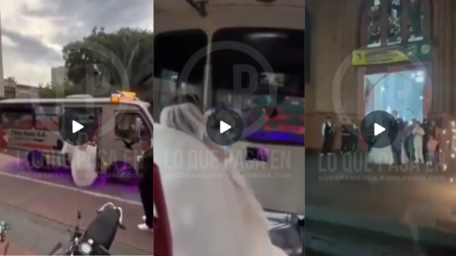 Video: Novia llegó en bus a su boda y causa furor por emotiva promesa de amor