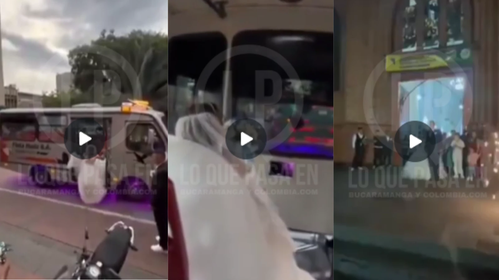 Video: Novia llegó en bus a su boda y causa furor por emotiva promesa de amor