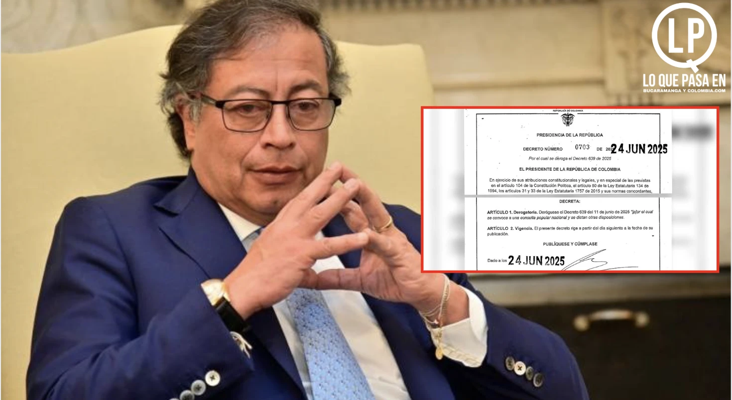 Presidente Petro deroga decreto que convocaba consulta popular tras aprobación de la reforma laboral en el Congreso