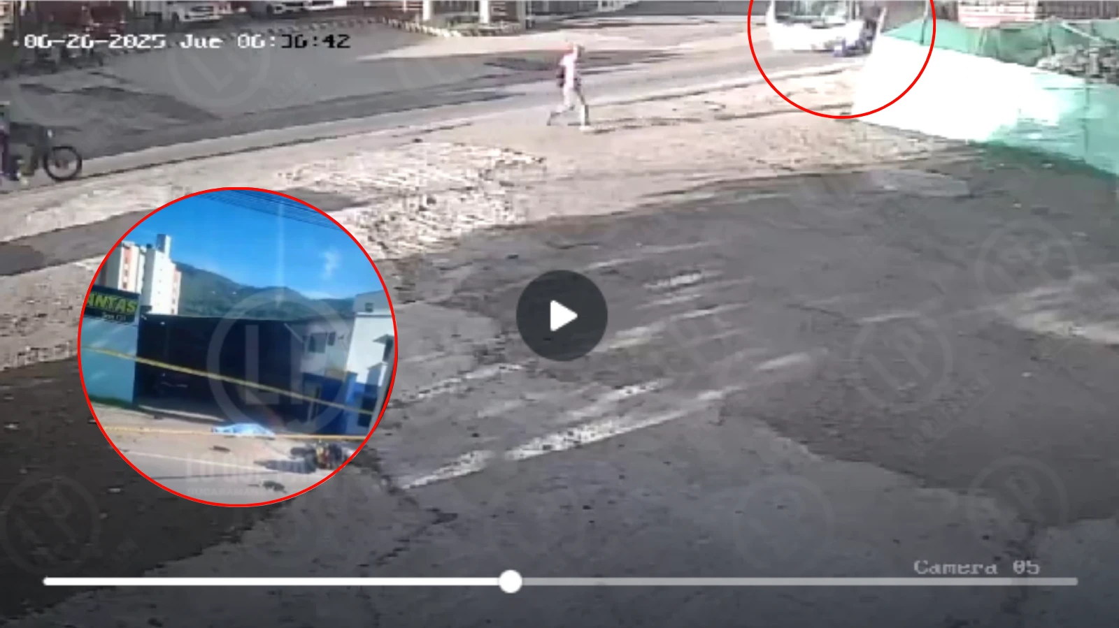 Video: Motociclista perdió la vida tras choque con bus de Copetran en Santander