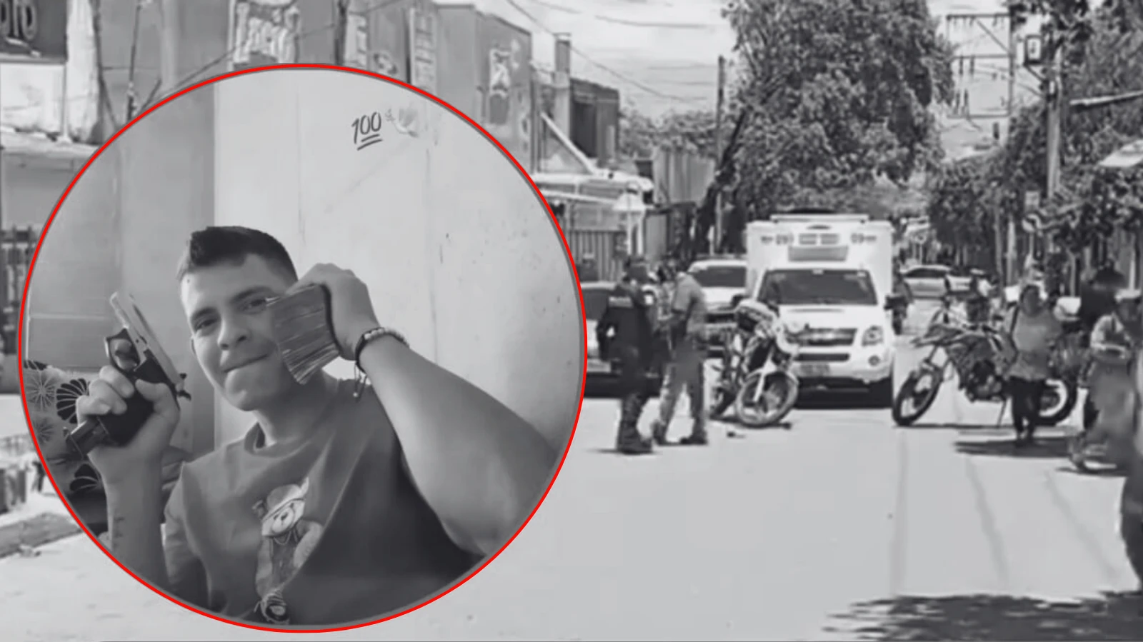 Banana fue asesinado en presencia de su esposa, la llevaba en moto al trabajo