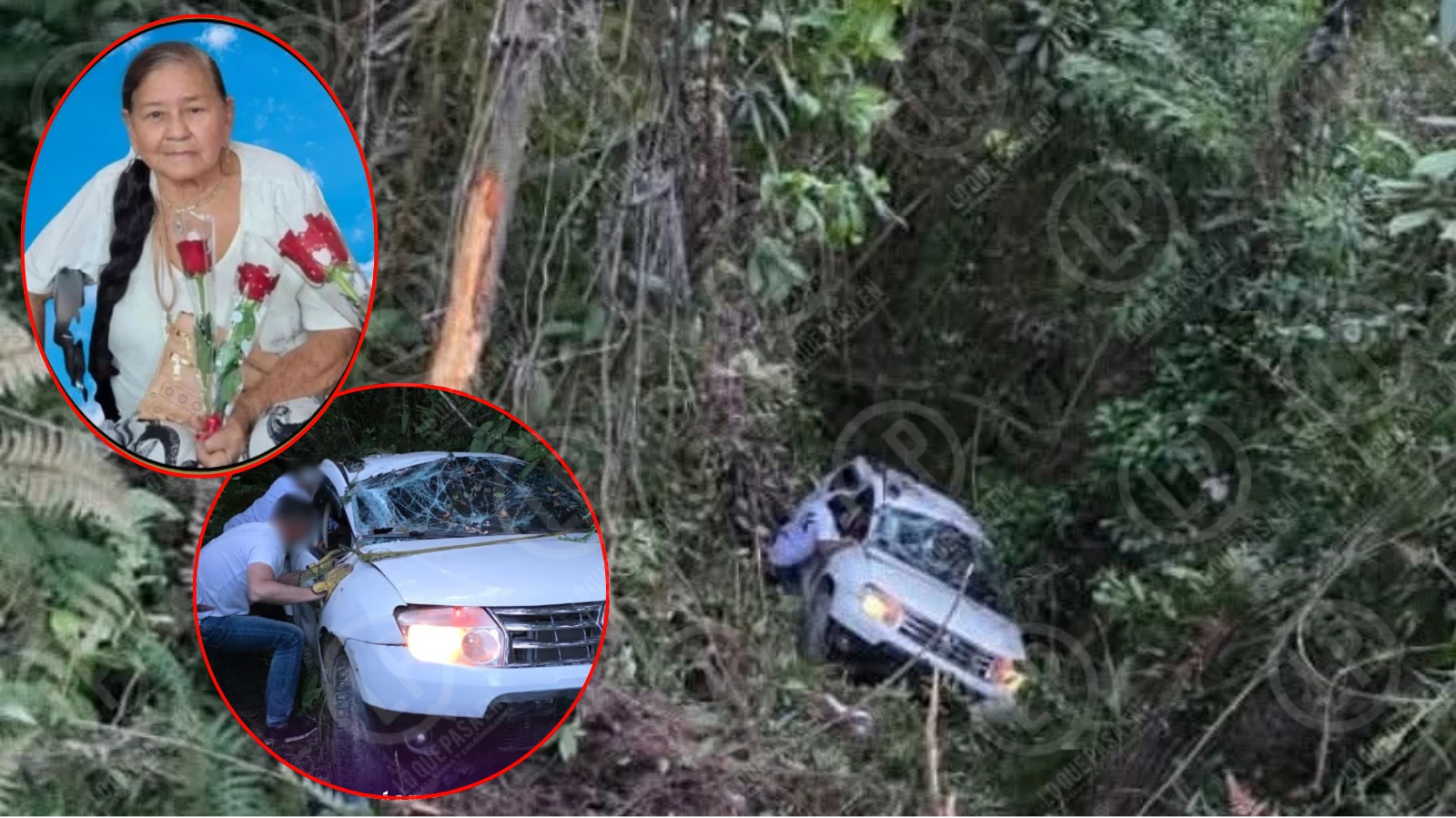 Mujer murió luego de que camioneta en la viajaba cayera a un abismo