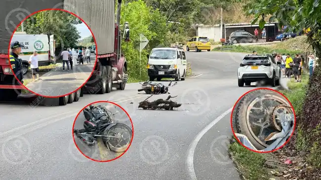 John David Sánchez el motociclista que murió otras un accidente en el sector de Vijagual
